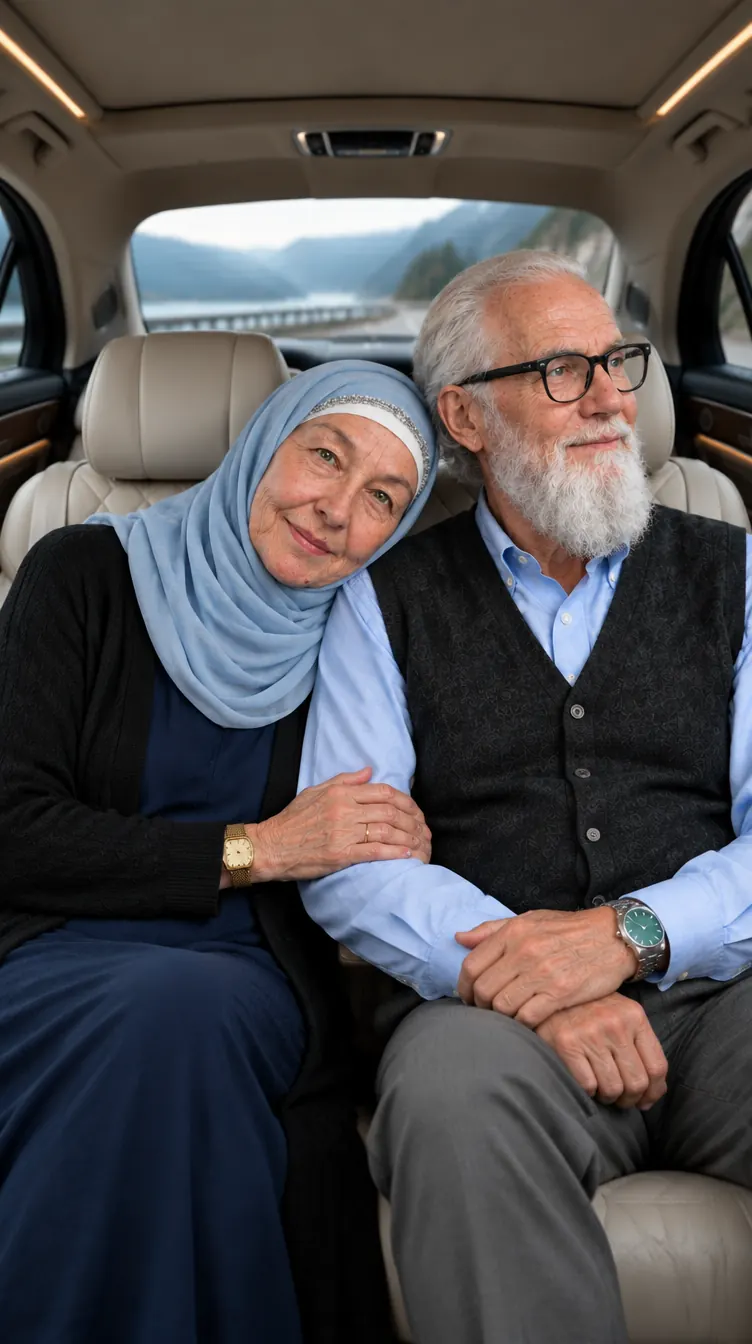 Adam and Sarah on a road trip